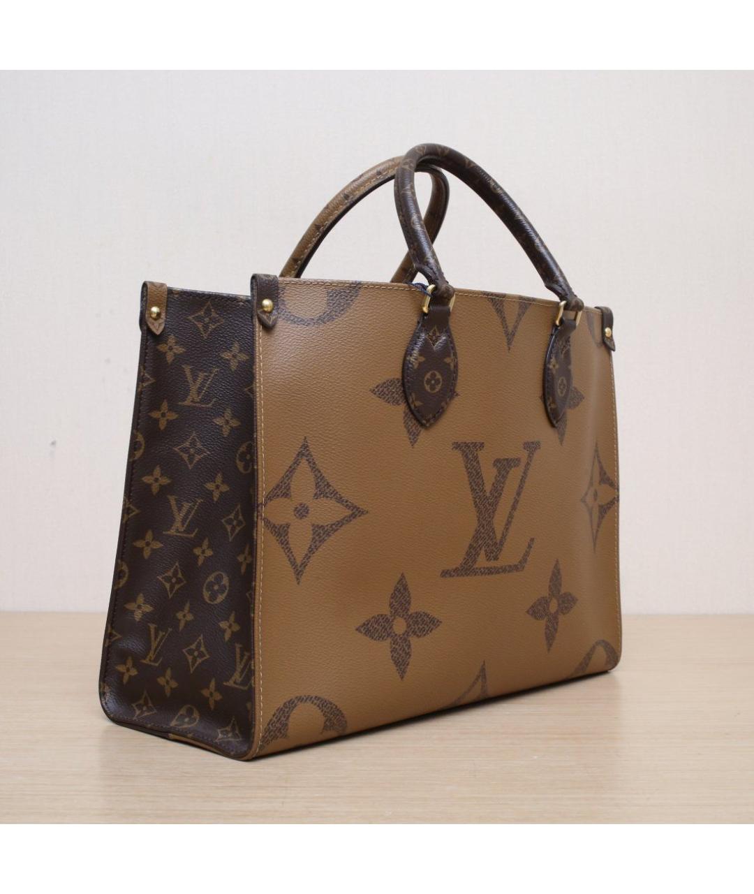 LOUIS VUITTON Коричневая сумка тоут, фото 6