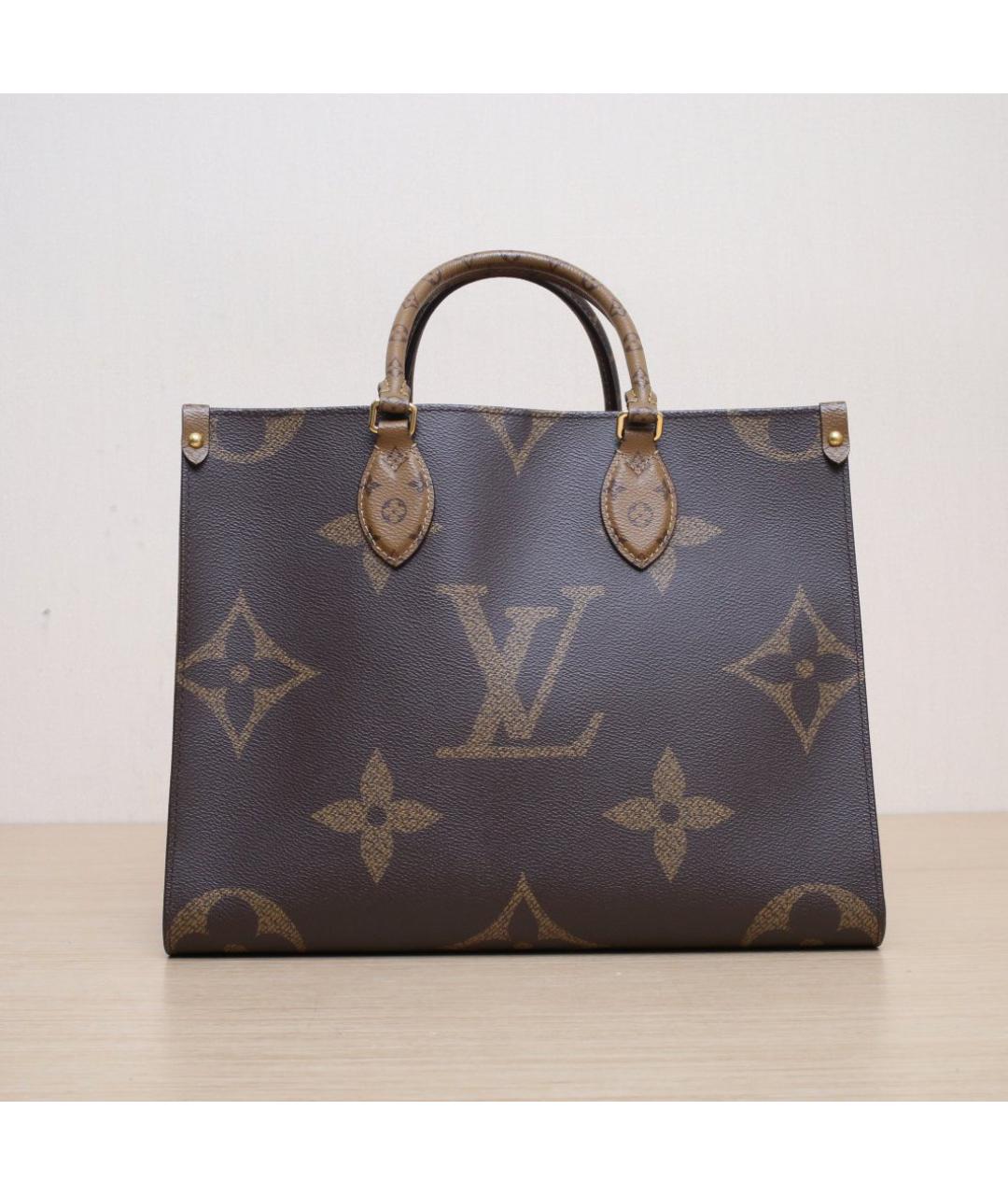 LOUIS VUITTON Коричневая сумка тоут, фото 3