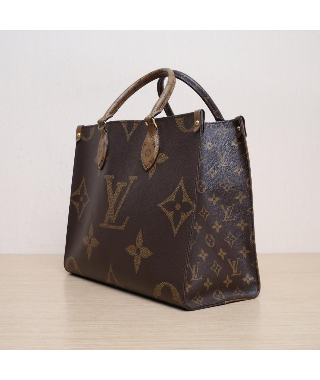 LOUIS VUITTON Коричневая сумка тоут, фото 4