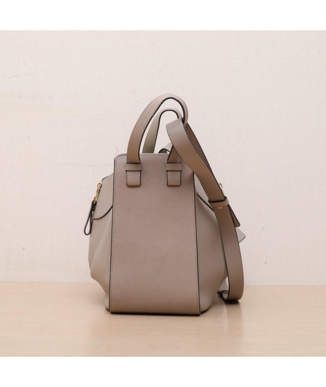 LOEWE Бежевая кожаная сумка через плечо, фото 5