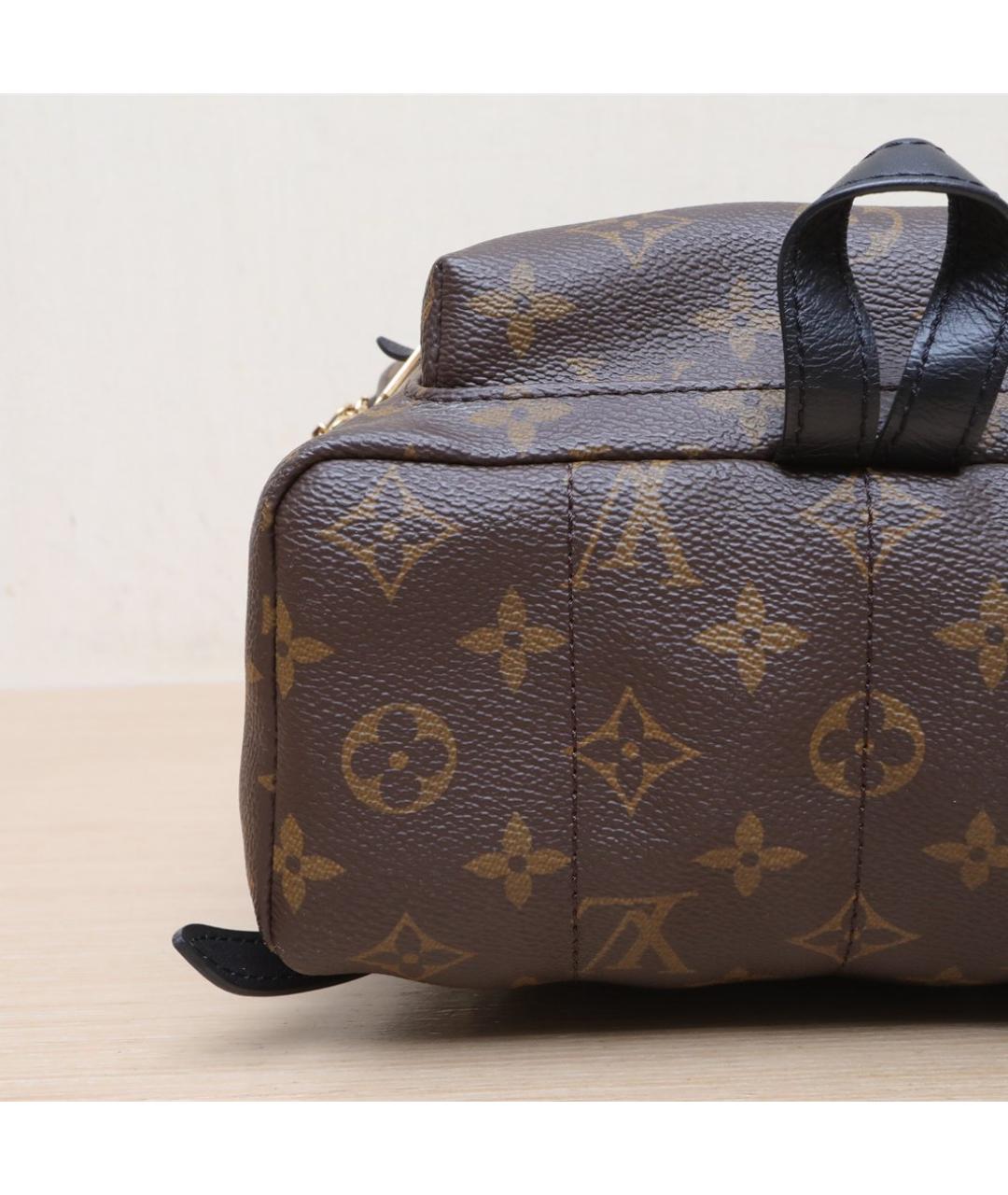 LOUIS VUITTON Коричневый кожаный рюкзак, фото 9