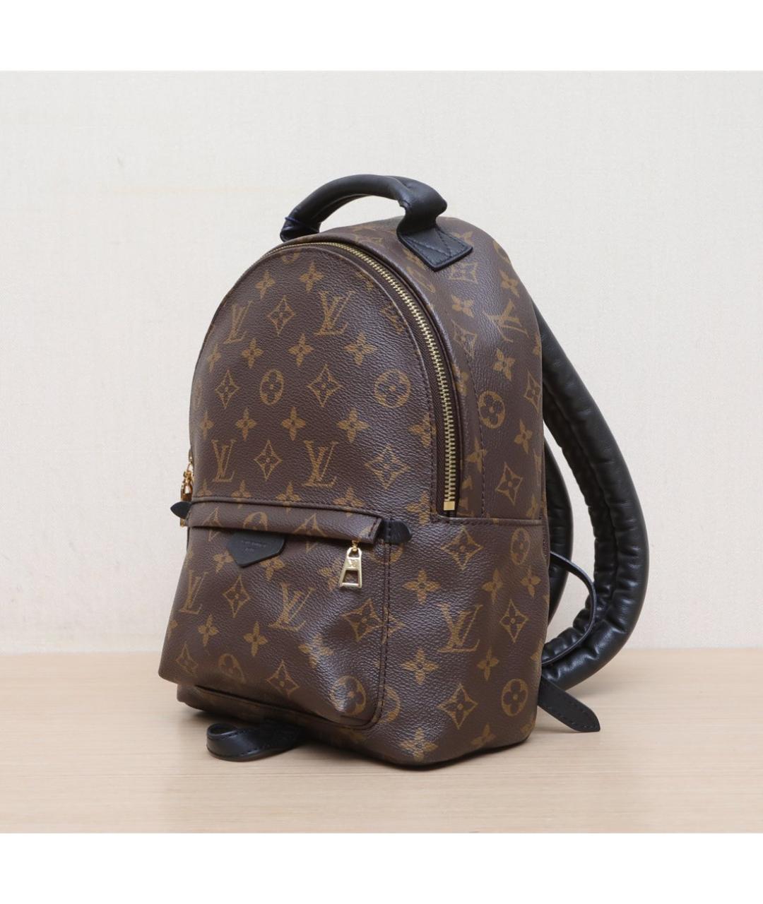LOUIS VUITTON Коричневый кожаный рюкзак, фото 4
