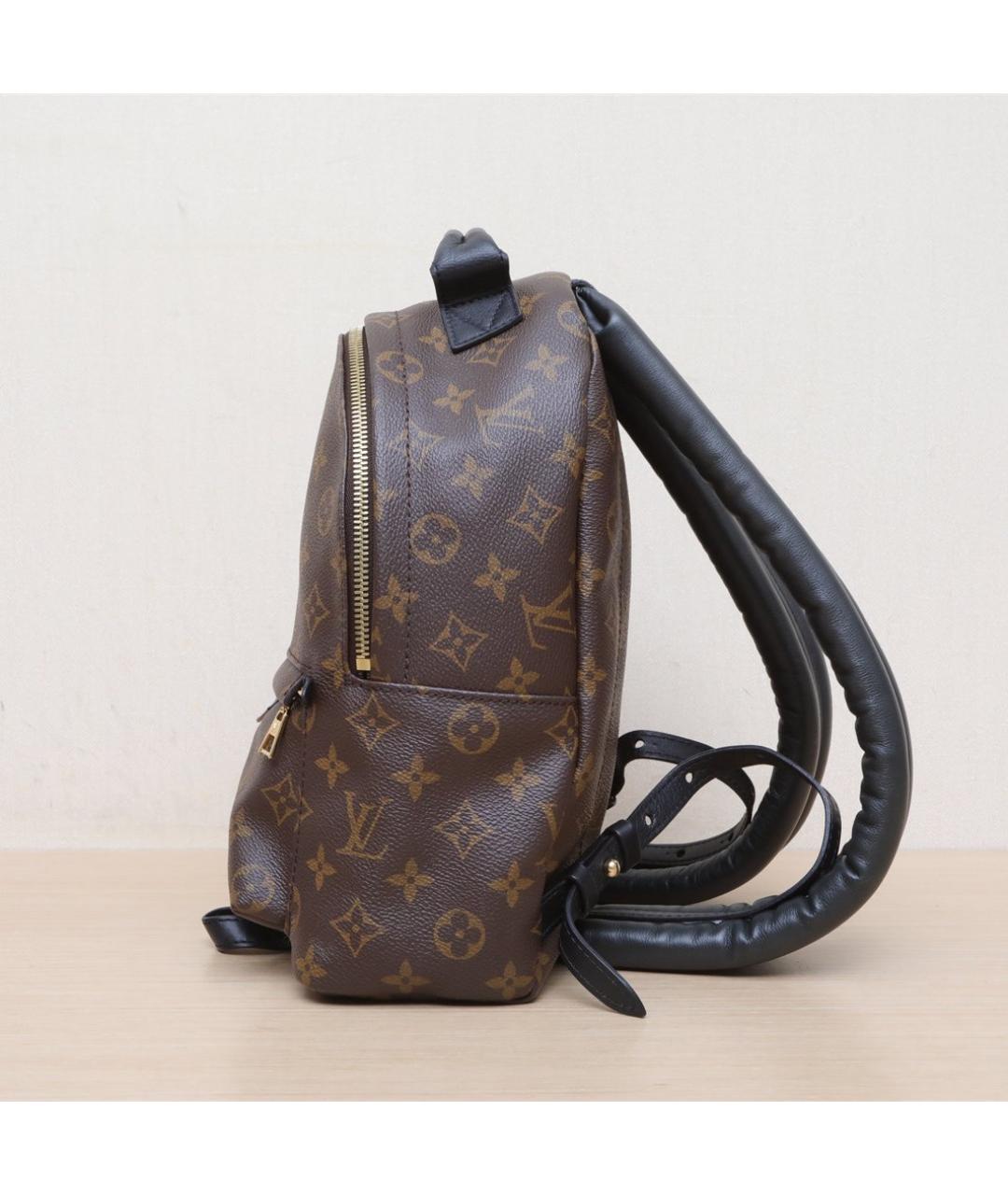 LOUIS VUITTON Коричневый кожаный рюкзак, фото 5