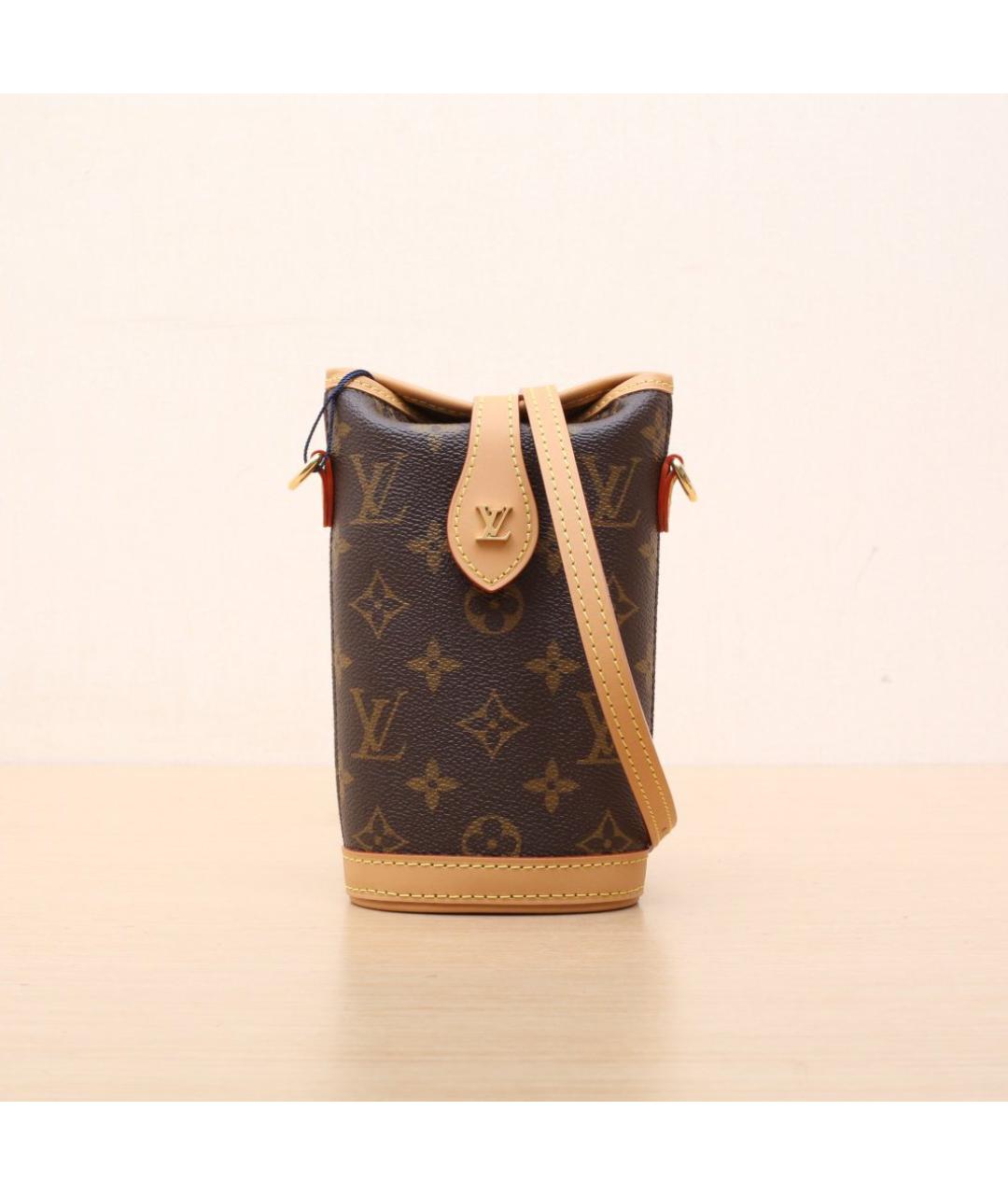 LOUIS VUITTON Коричневая сумка через плечо, фото 3