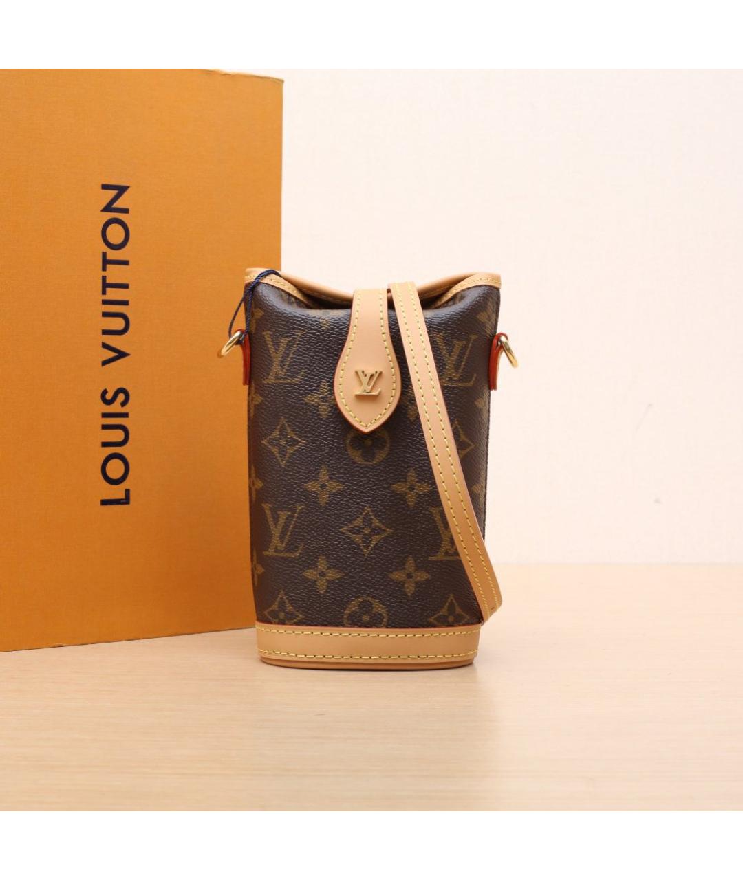 LOUIS VUITTON Коричневая сумка через плечо, фото 2
