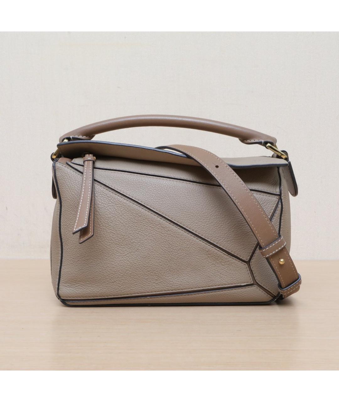 LOEWE Коричневая кожаная сумка через плечо, фото 3