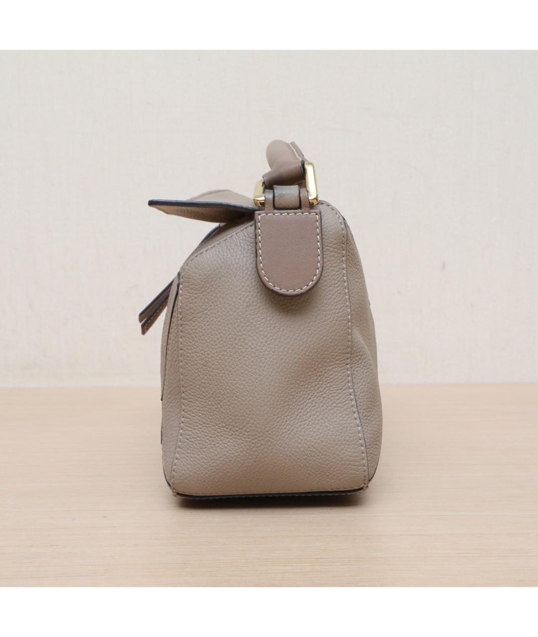 LOEWE Коричневая кожаная сумка через плечо, фото 5