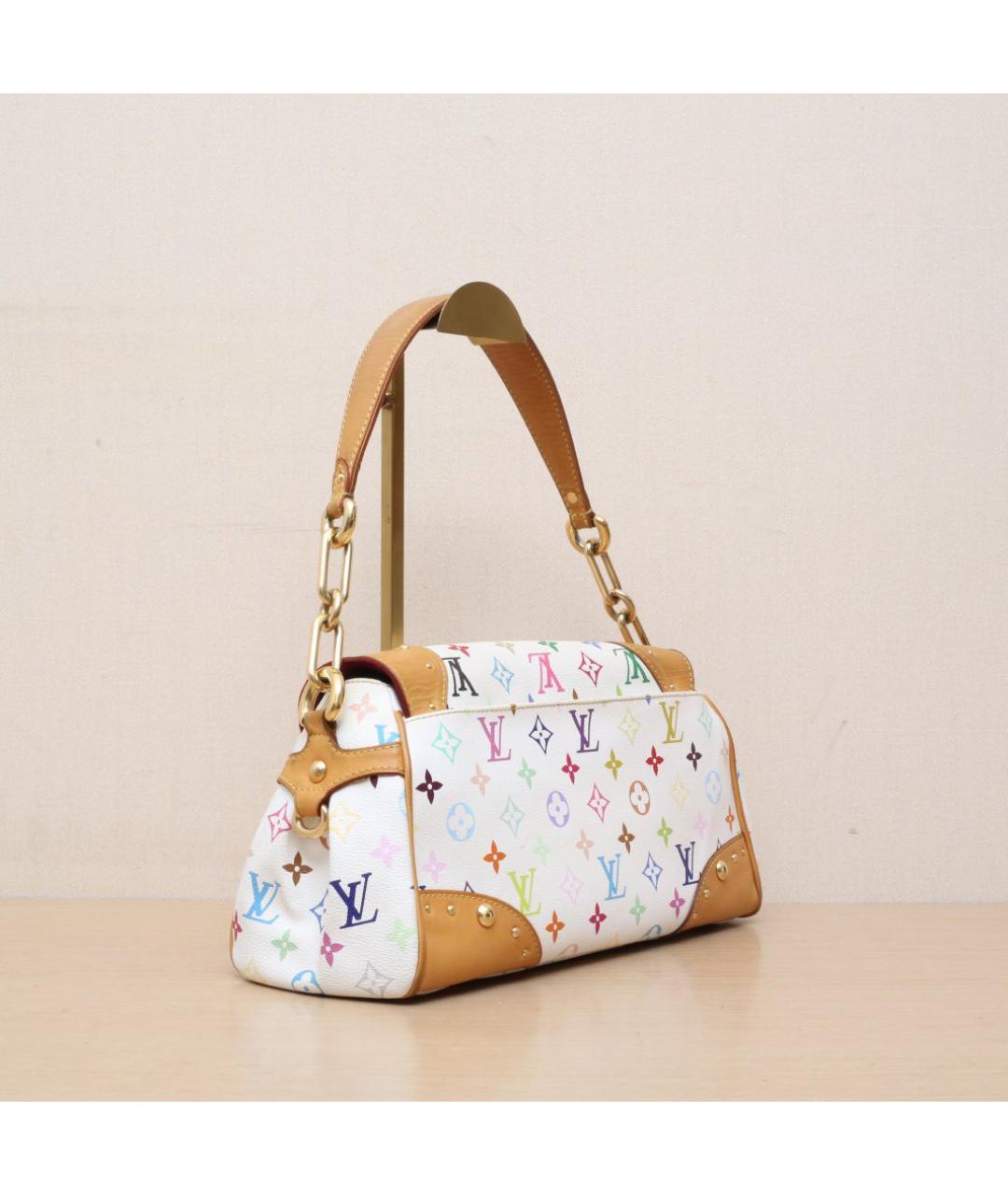 LOUIS VUITTON Белая сумка с короткими ручками, фото 6