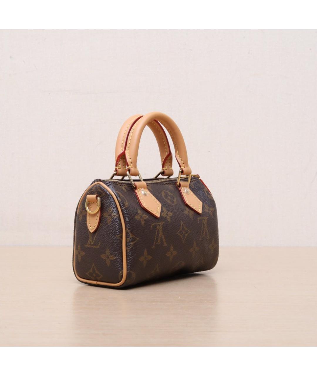 LOUIS VUITTON Коричневая сумка с короткими ручками, фото 6