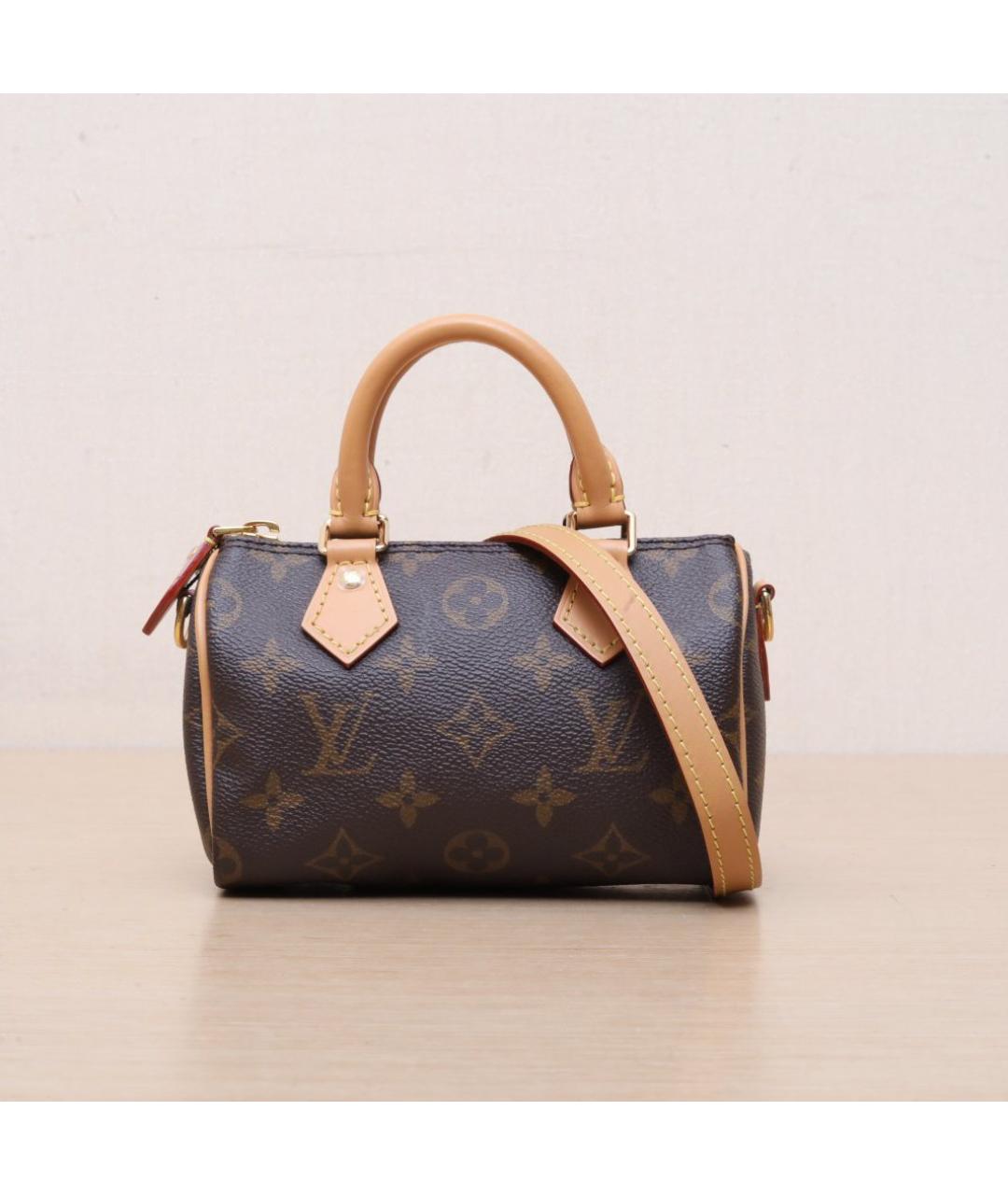 LOUIS VUITTON Коричневая сумка с короткими ручками, фото 3
