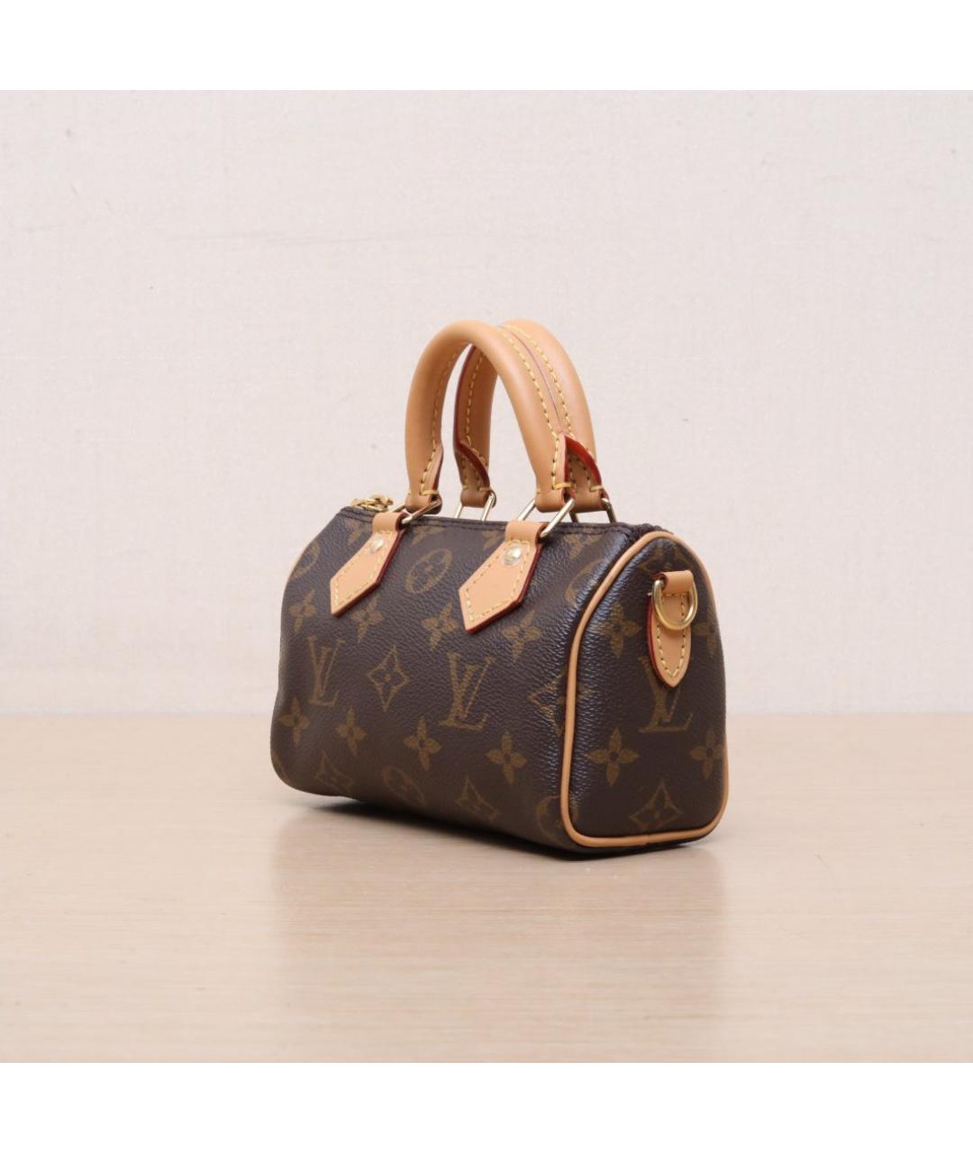 LOUIS VUITTON Коричневая сумка с короткими ручками, фото 4