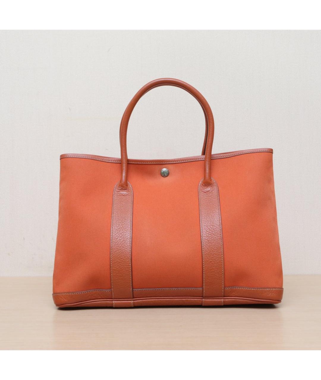 HERMES Оранжевая сумка тоут, фото 3