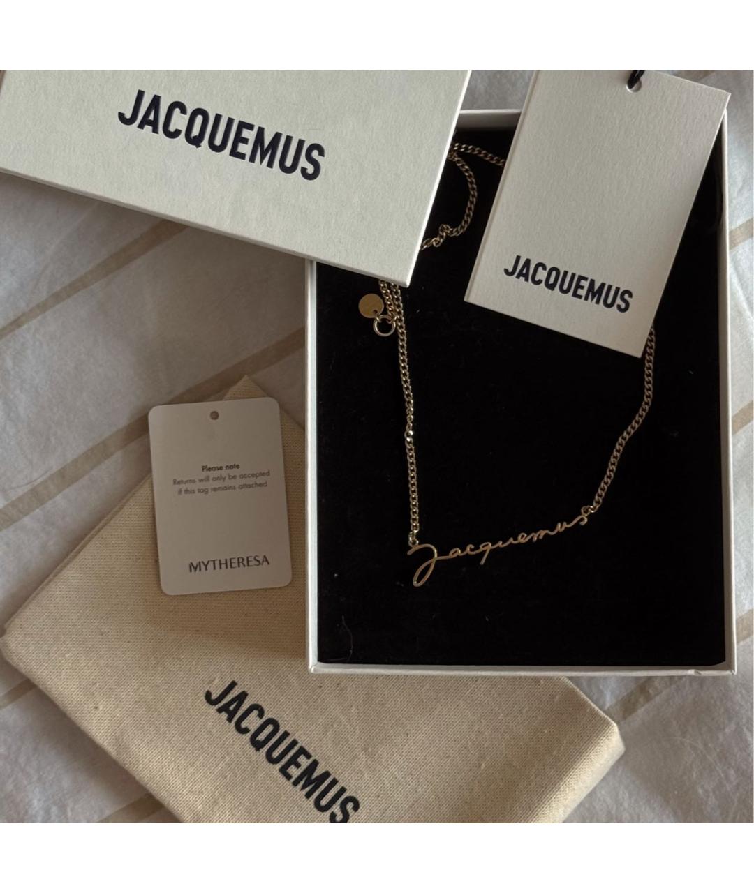 JACQUEMUS Золотое колье, фото 7