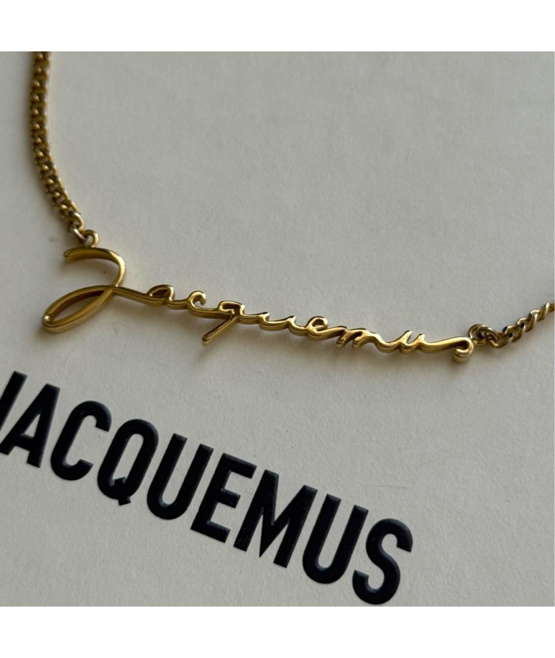 JACQUEMUS Золотое колье, фото 3