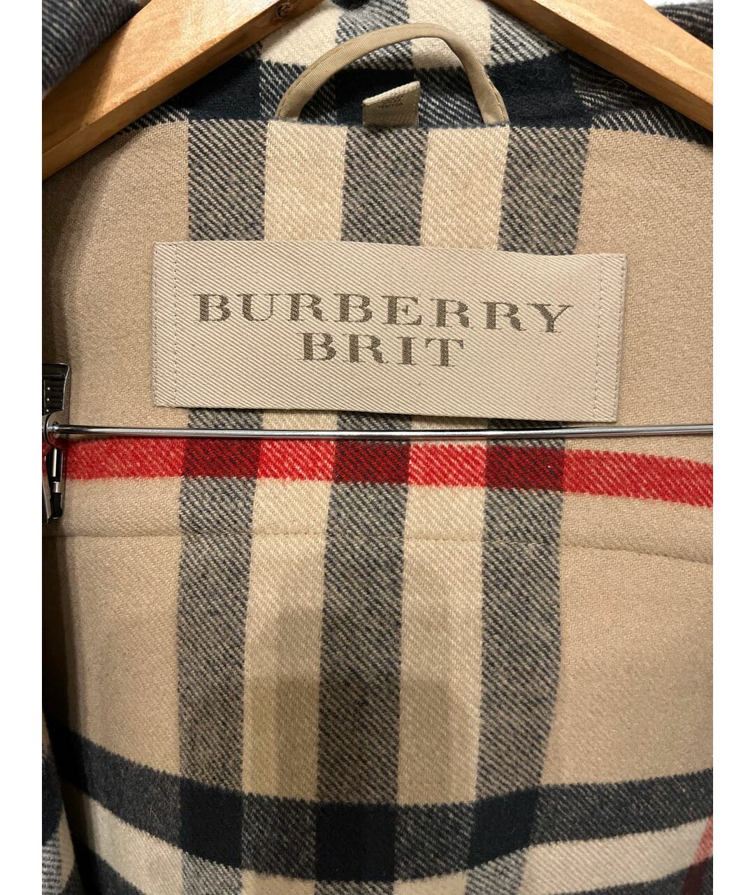 BURBERRY BRIT Бежевое шерстяное пальто, фото 3