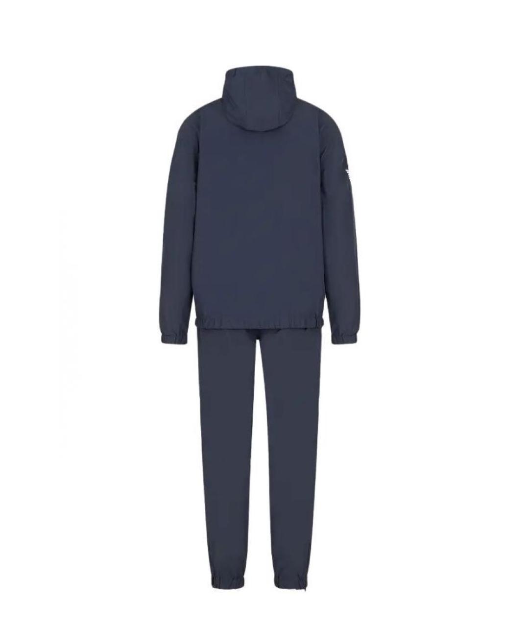 EMPORIO ARMANI Темно-синий полиэстеровый спортивный костюм, фото 2
