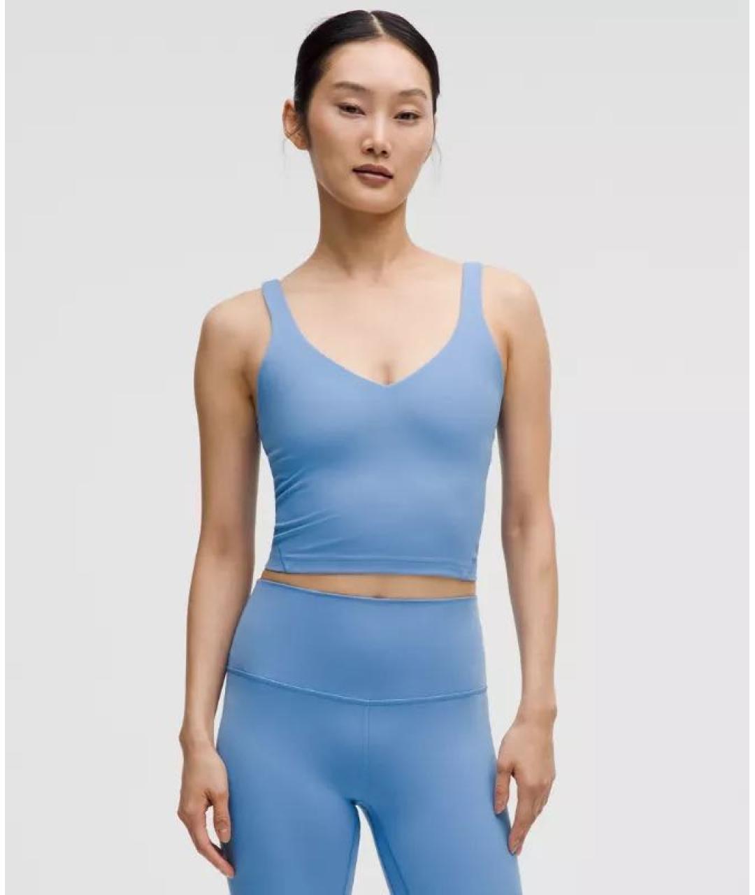 Lululemon Голубые полиамидовые спортивные брюки и шорты, фото 5