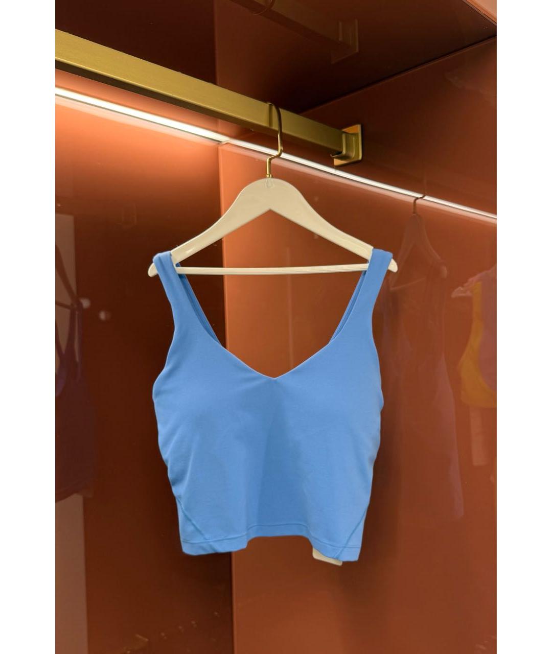 Lululemon Голубые полиамидовые спортивные брюки и шорты, фото 6