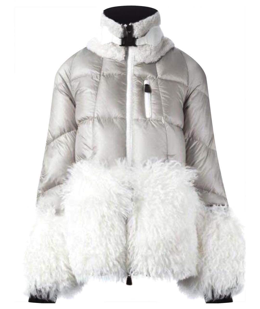 MONCLER Серебрянный пуховик, фото 1