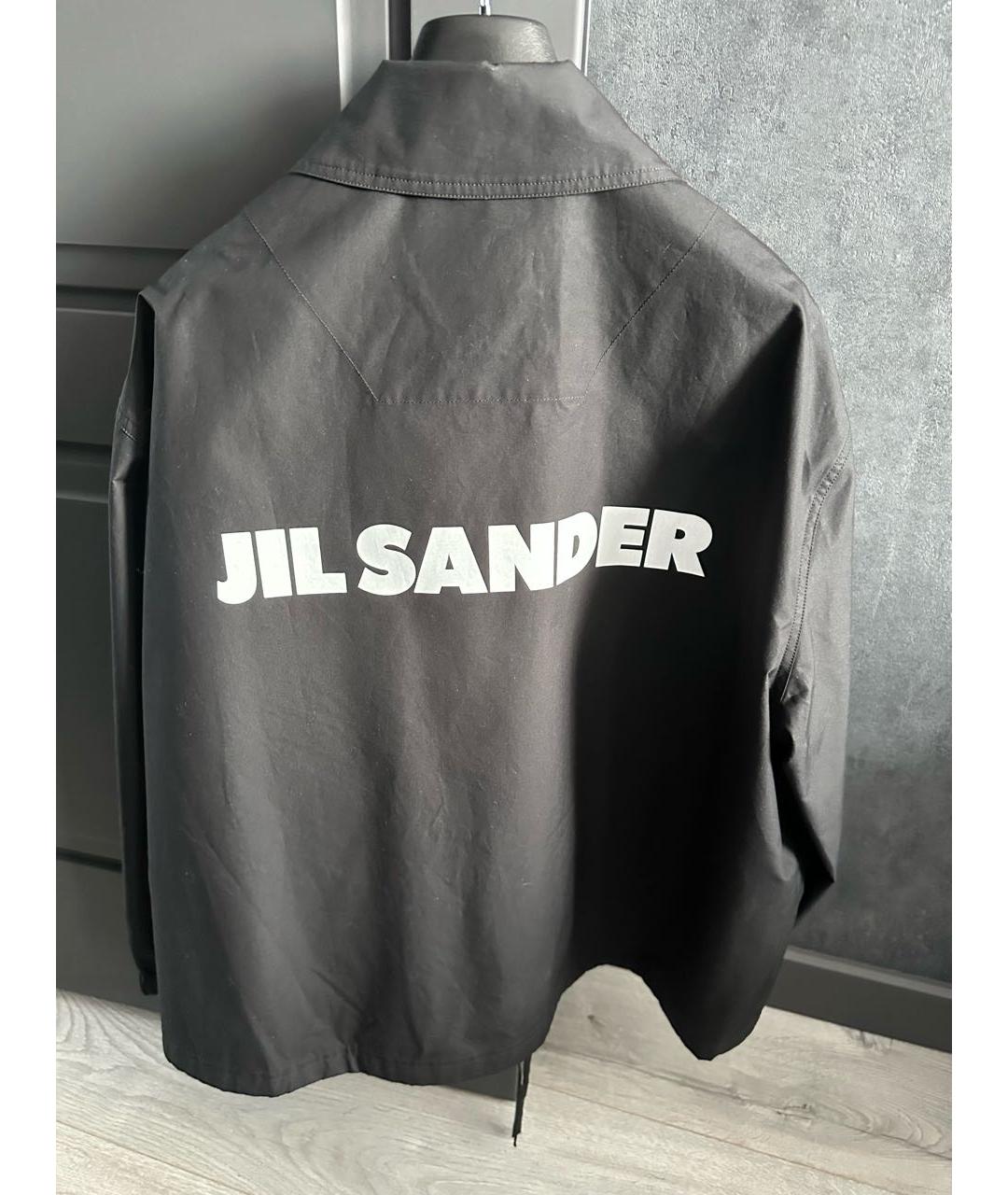 JIL SANDER Черная хлопковая куртка, фото 2