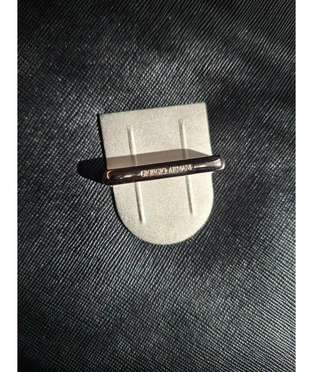GIORGIO ARMANI Черный кожаный портфель, фото 3
