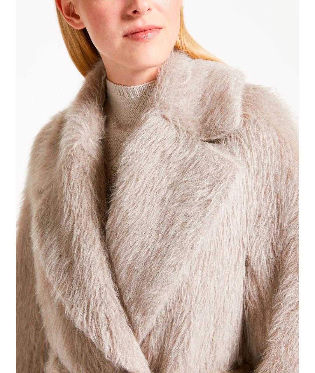 MAX MARA Серое шерстяное пальто, фото 5