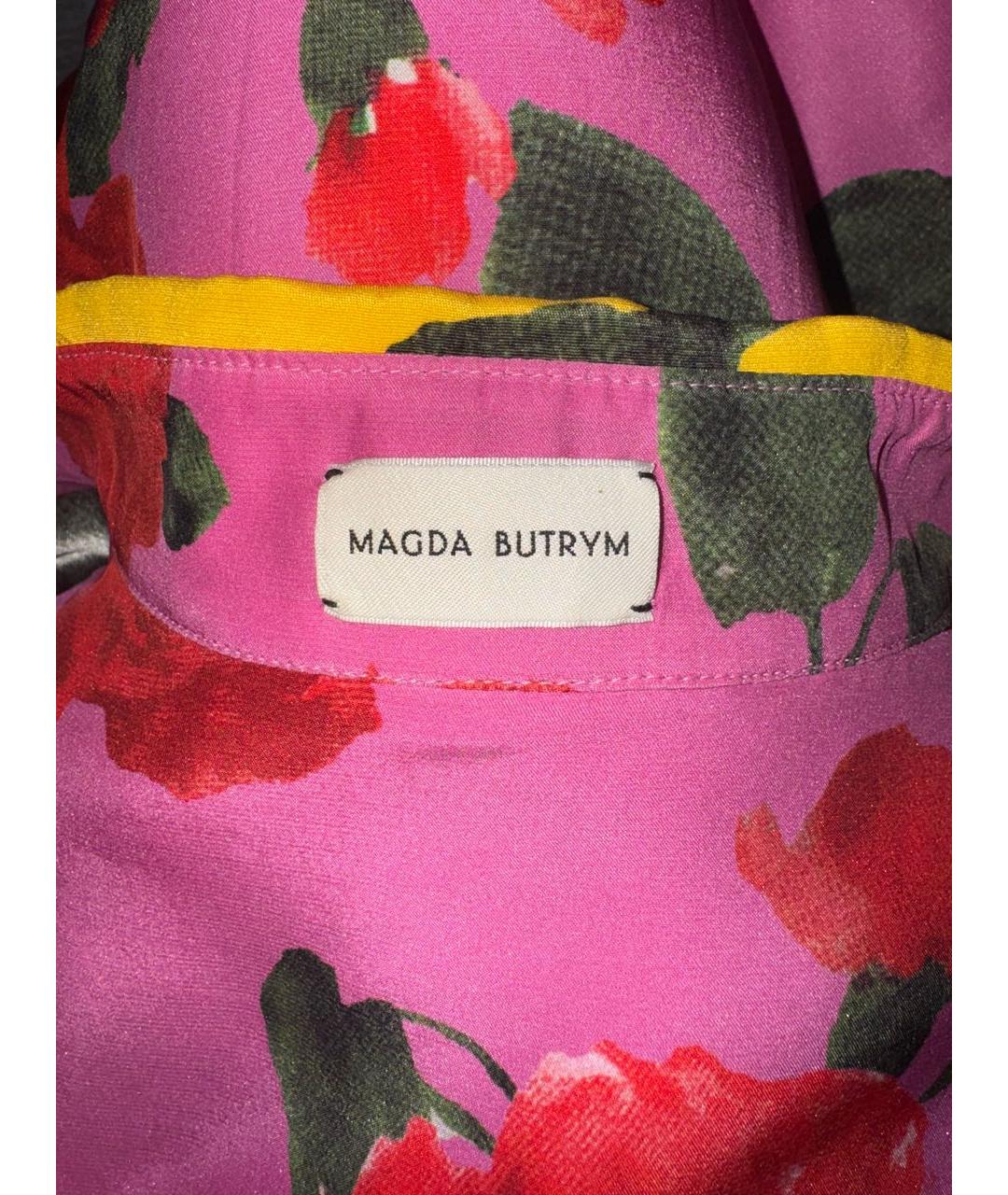 MAGDA BUTRYM Розовая шелковая блузы, фото 4