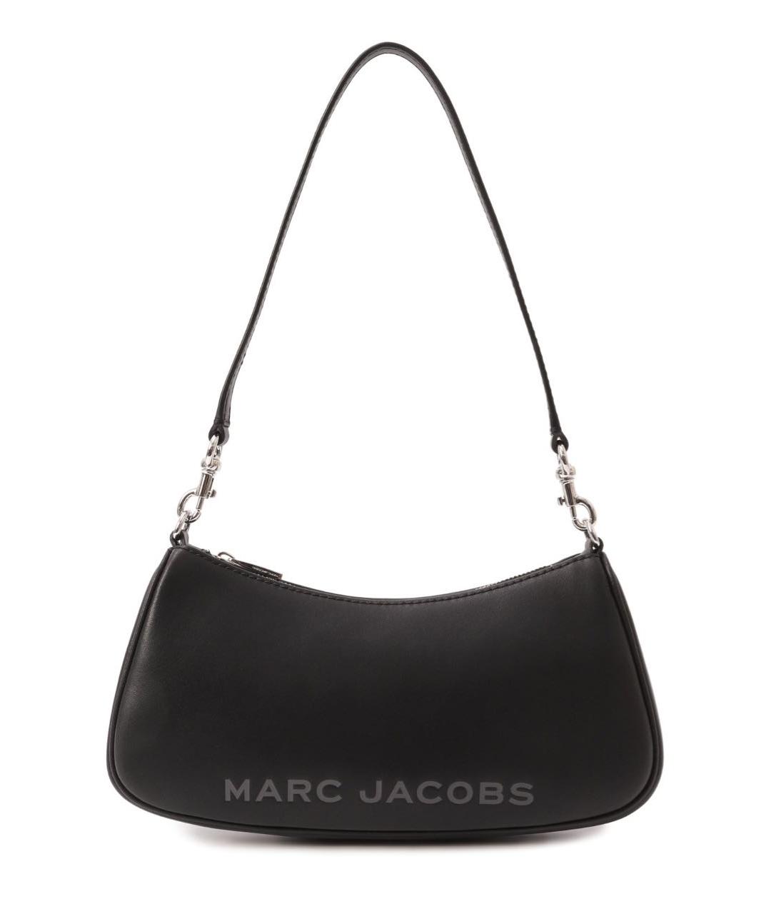 MARC JACOBS Черная кожаная сумка с короткими ручками, фото 1