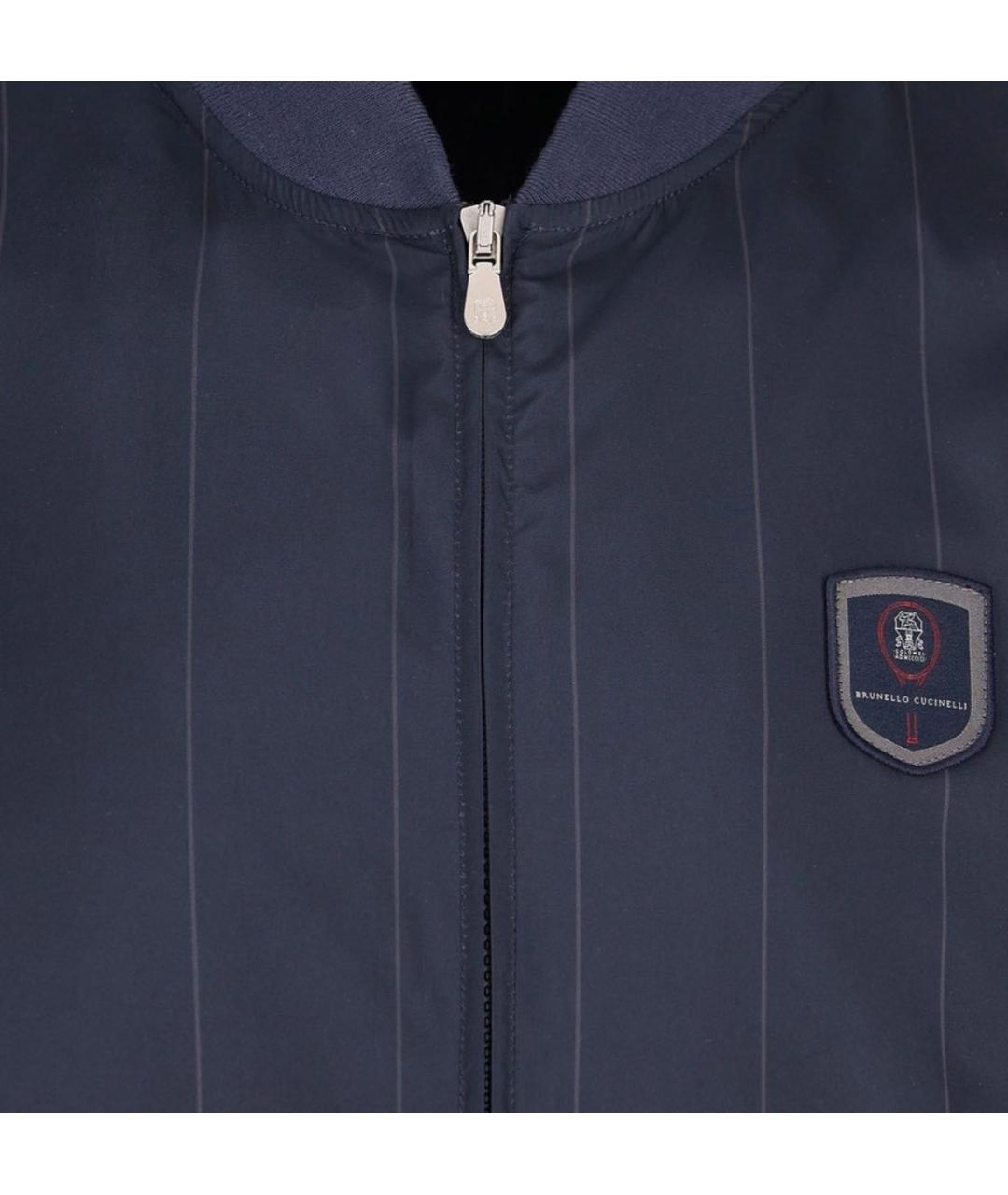BRUNELLO CUCINELLI Темно-синяя куртка, фото 7