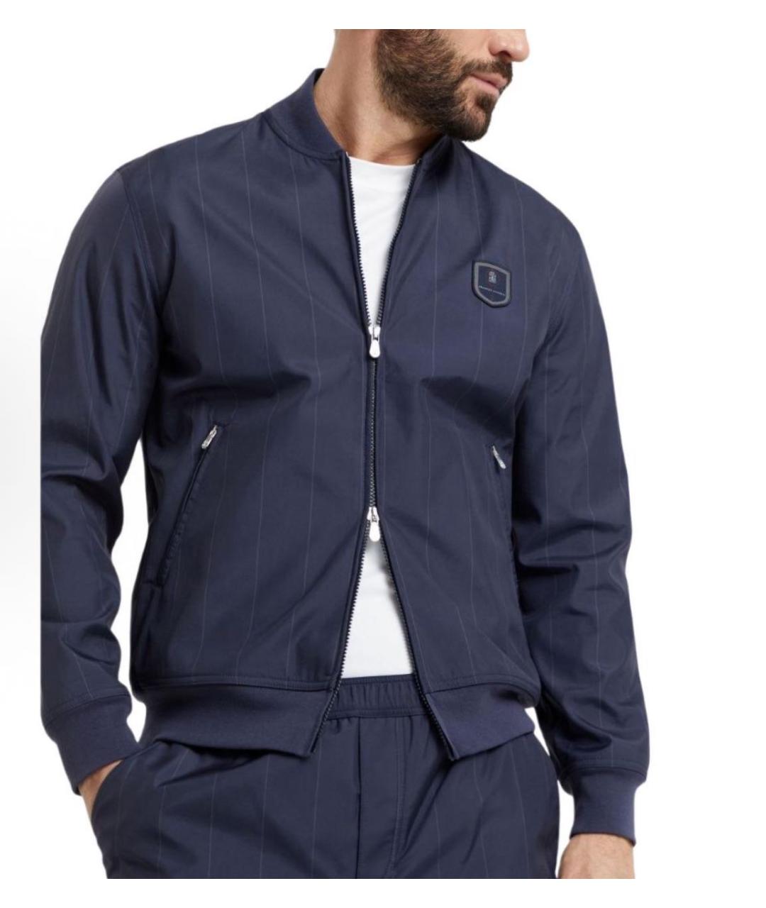 BRUNELLO CUCINELLI Темно-синяя куртка, фото 5