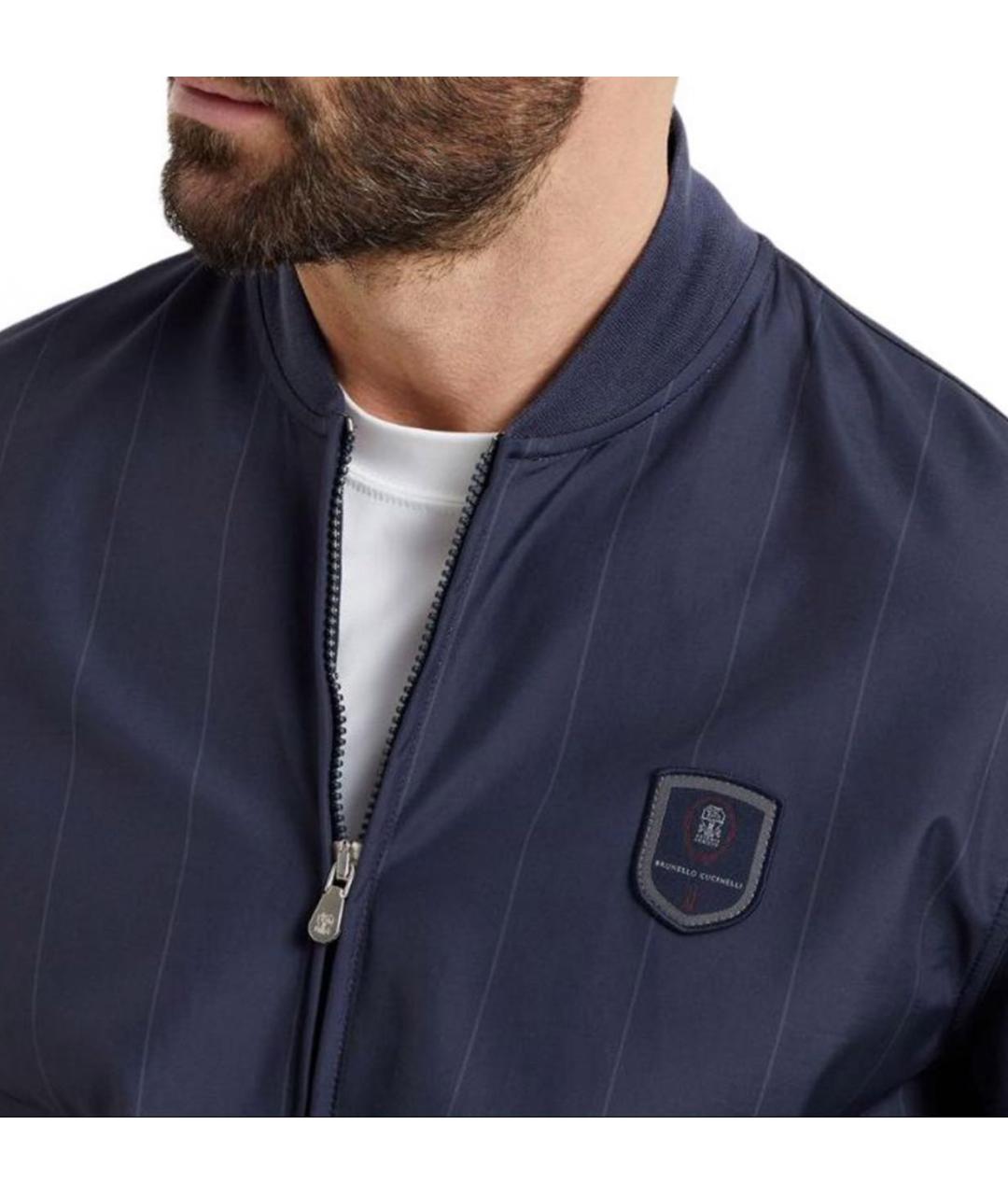 BRUNELLO CUCINELLI Темно-синяя куртка, фото 6