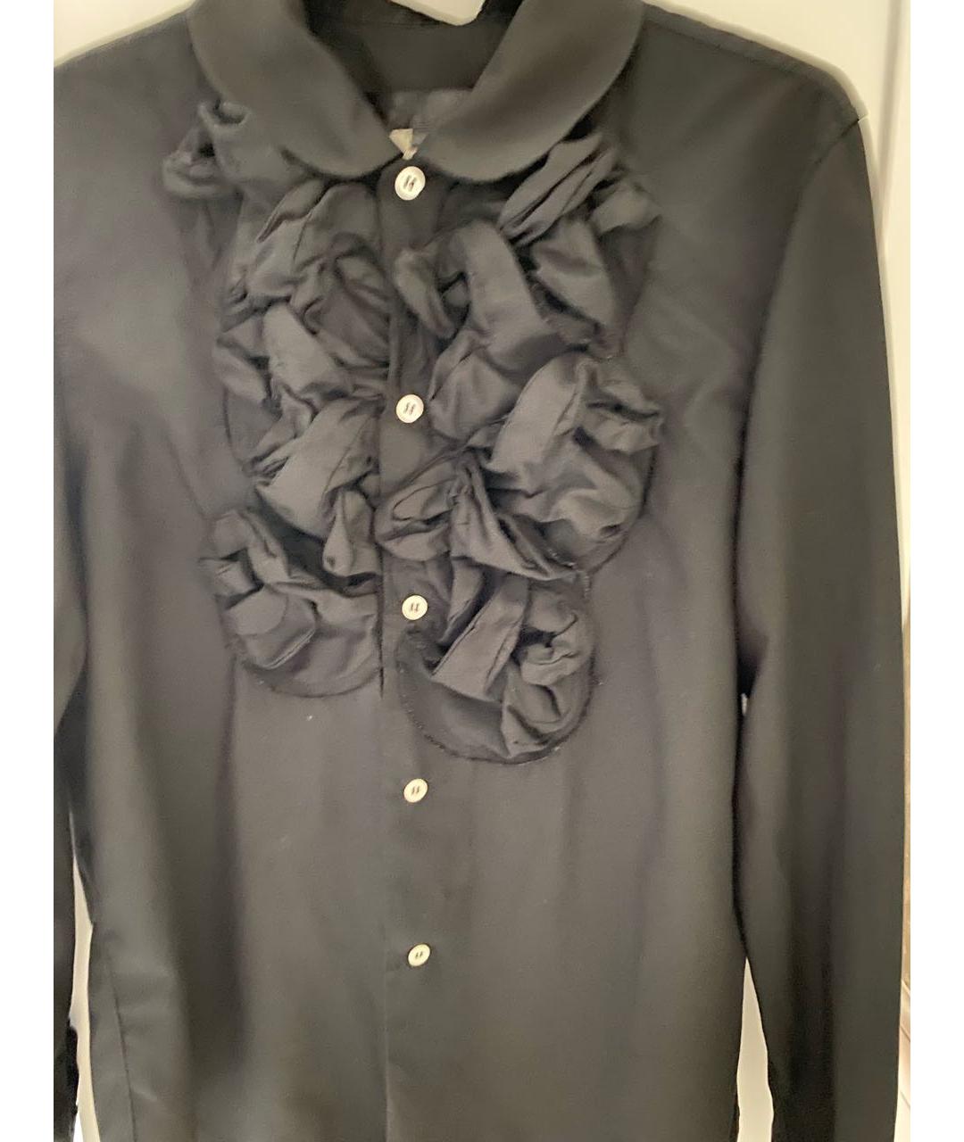 COMME DES GARÇONS Черная полиэстеровая блузы, фото 3