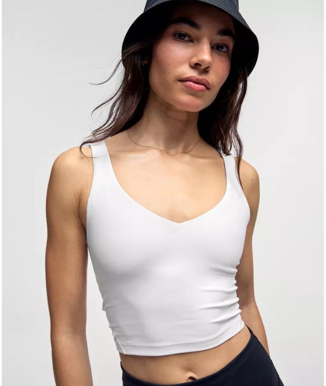 Lululemon Белая майка, фото 2