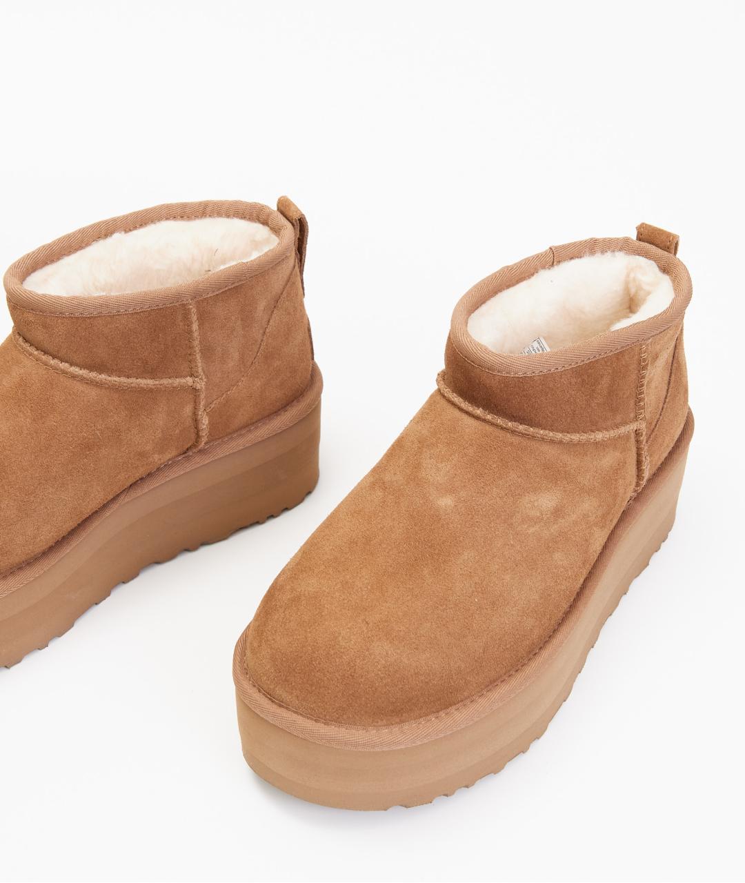 UGG Бежевые замшевые ботинки, фото 4
