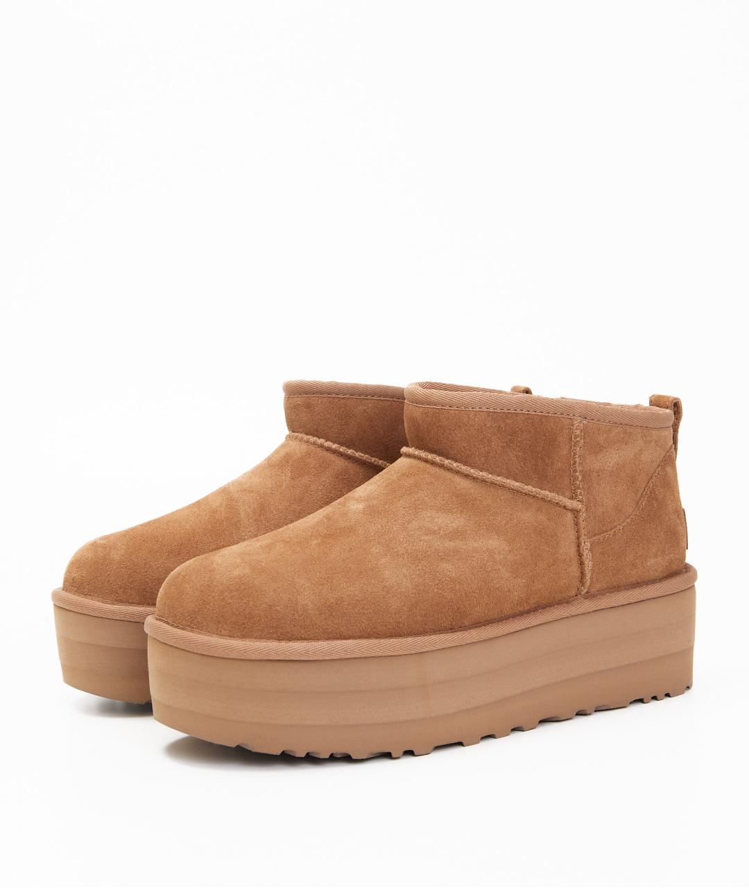 UGG Бежевые замшевые ботинки, фото 2