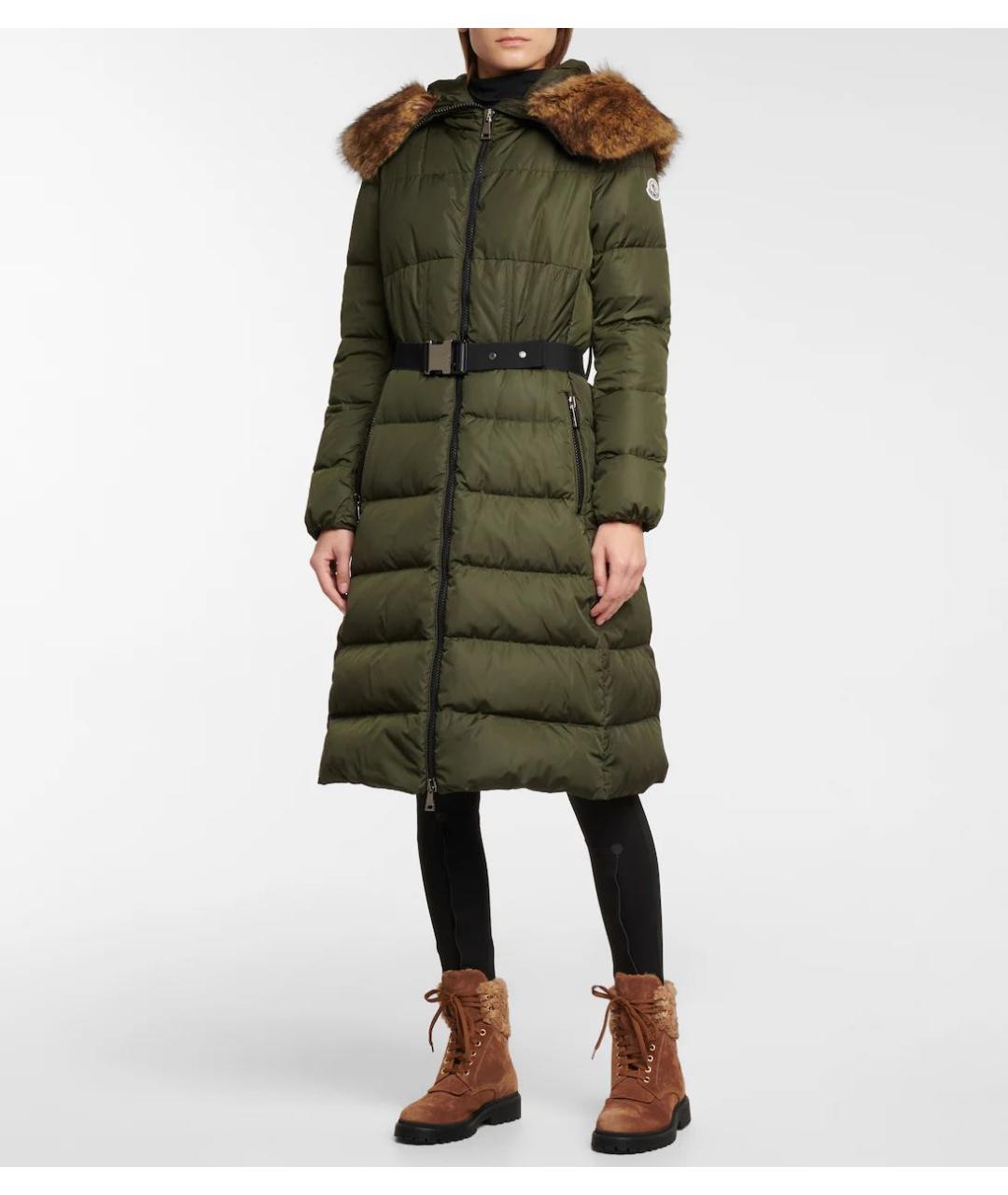 MONCLER Коричневые замшевые ботинки, фото 3