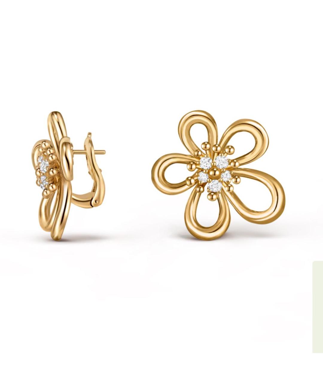 VAN CLEEF & ARPELS Золотые серьги из желтого золота, фото 2