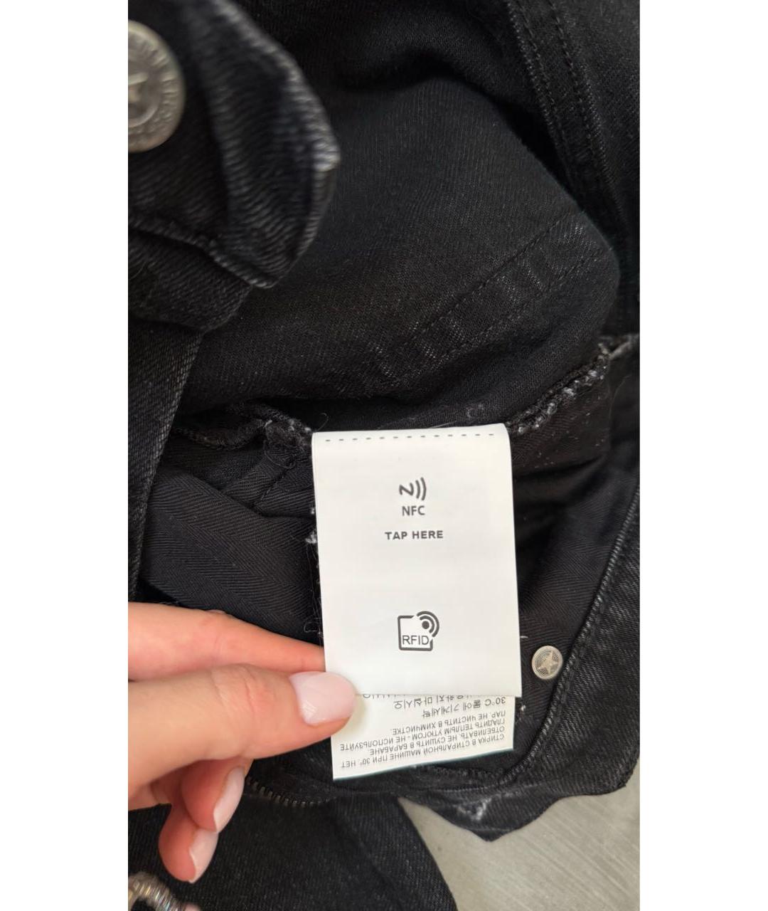 GOLDEN GOOSE DELUXE BRAND Черные хлопковые джинсы скинни, фото 7