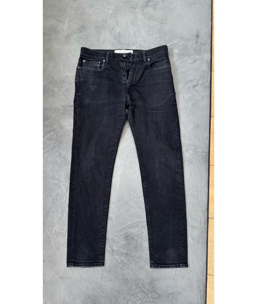 GOLDEN GOOSE DELUXE BRAND Черные хлопковые джинсы скинни, фото 8