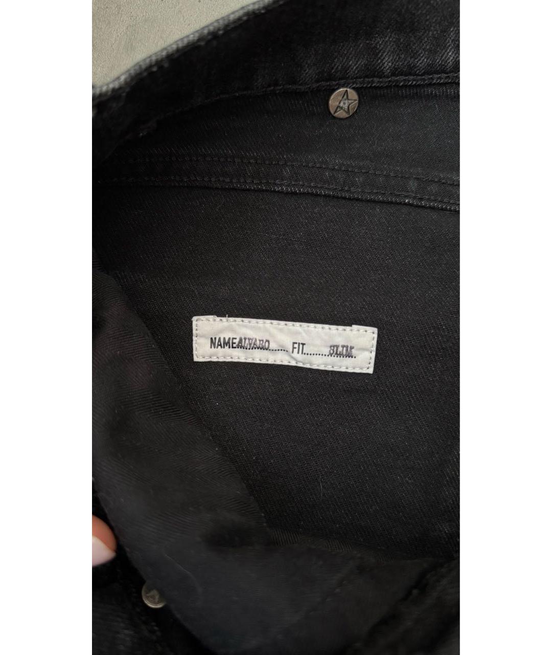 GOLDEN GOOSE DELUXE BRAND Черные хлопковые джинсы скинни, фото 4