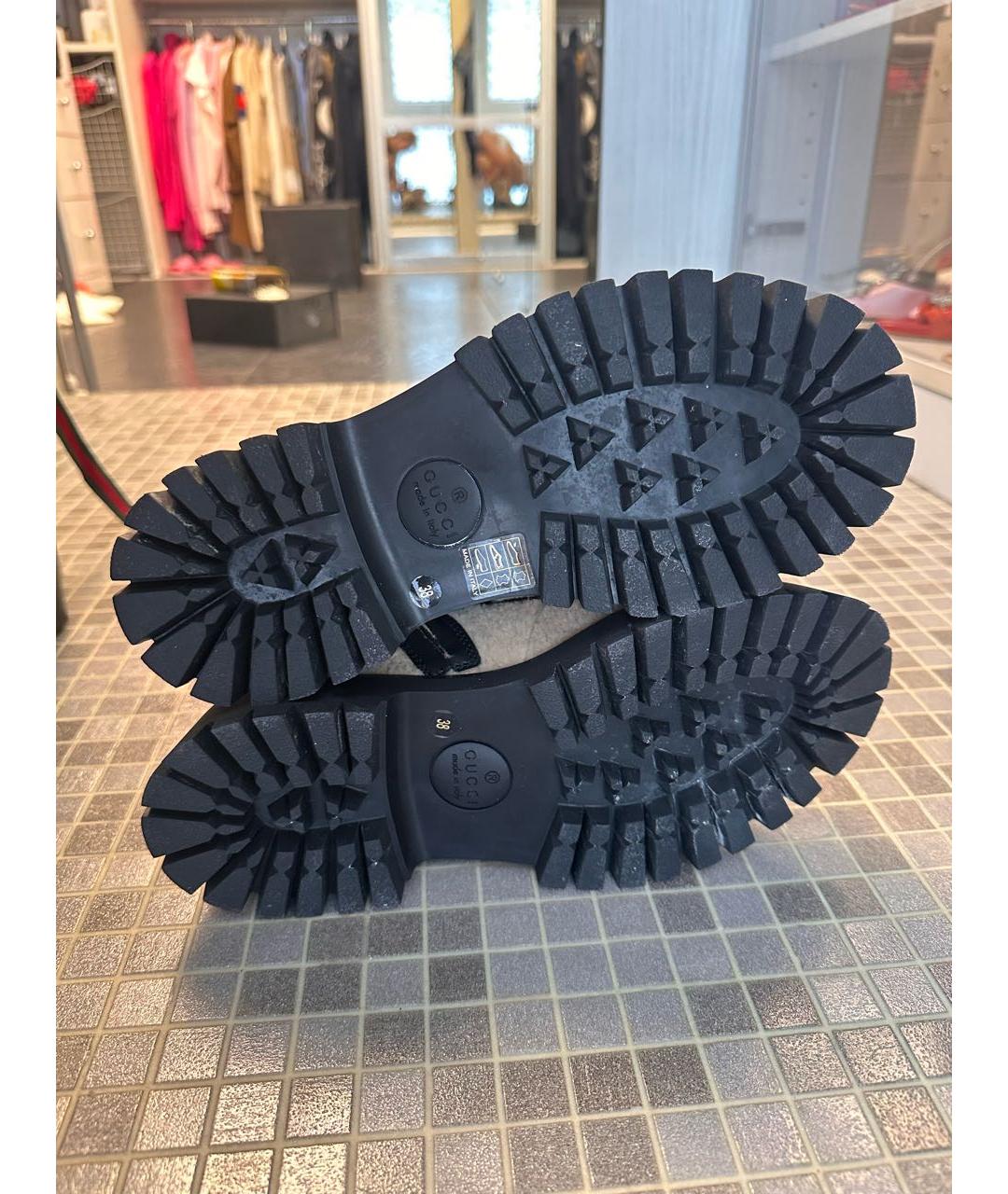 GUCCI Бежевые ботинки, фото 5