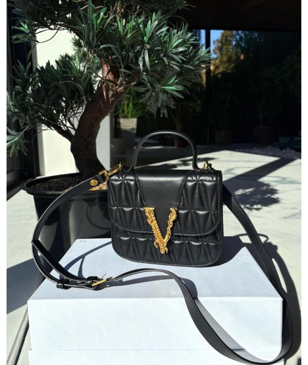 VERSACE Кожаная сумка через плечо, фото 6