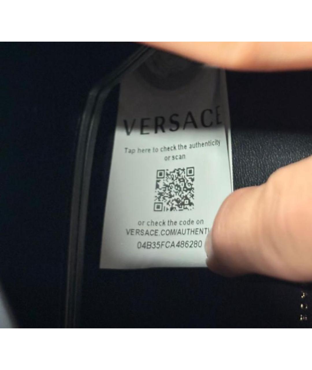 VERSACE Кожаная сумка через плечо, фото 3