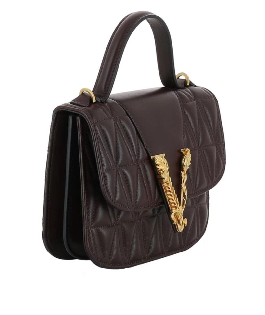 VERSACE Кожаная сумка через плечо, фото 4