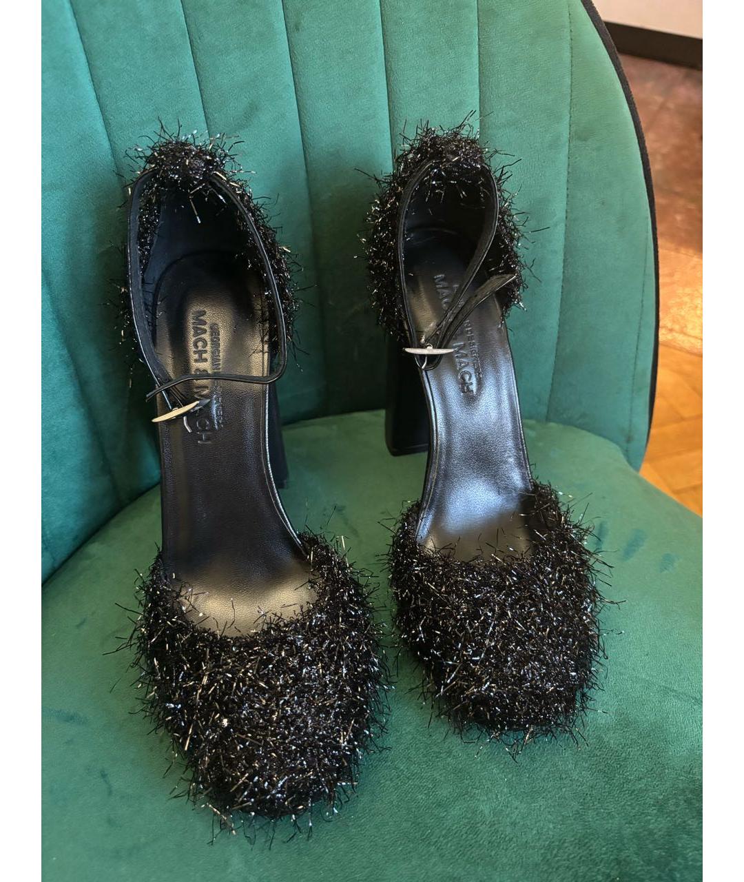 MACH&MACH Черные кожаные туфли, фото 2