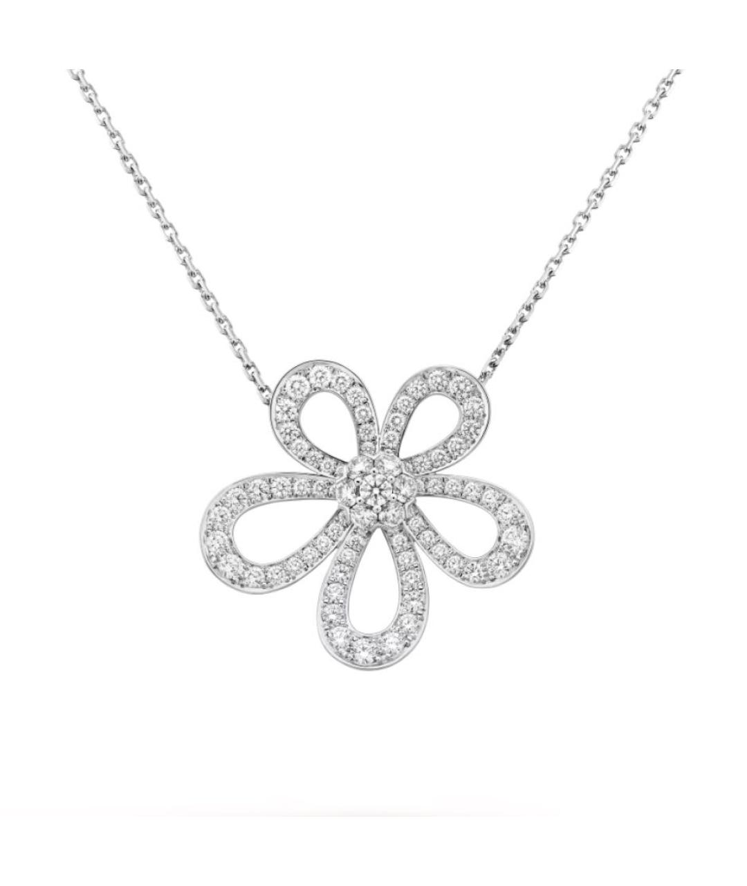 VAN CLEEF & ARPELS Серебряное колье из белого золота, фото 3