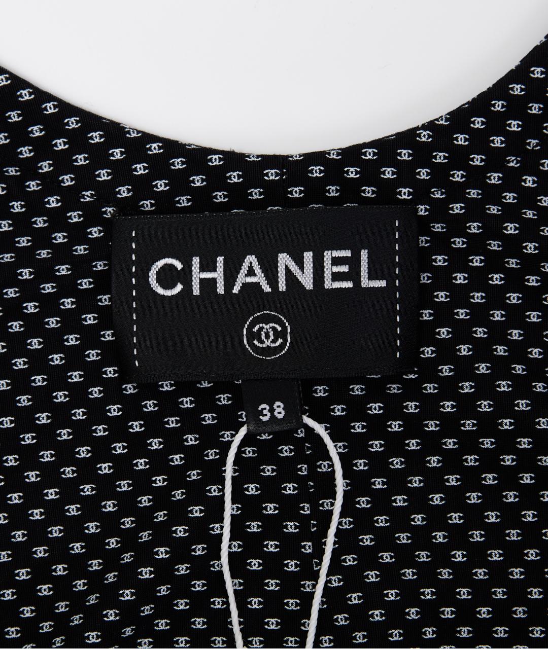 CHANEL Черное полиамидовое коктейльное платье, фото 4