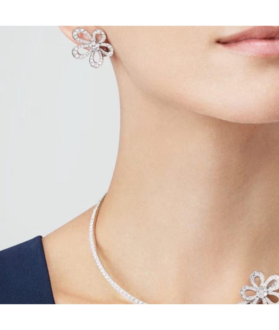VAN CLEEF & ARPELS Серебряные серьги из белого золота, фото 2