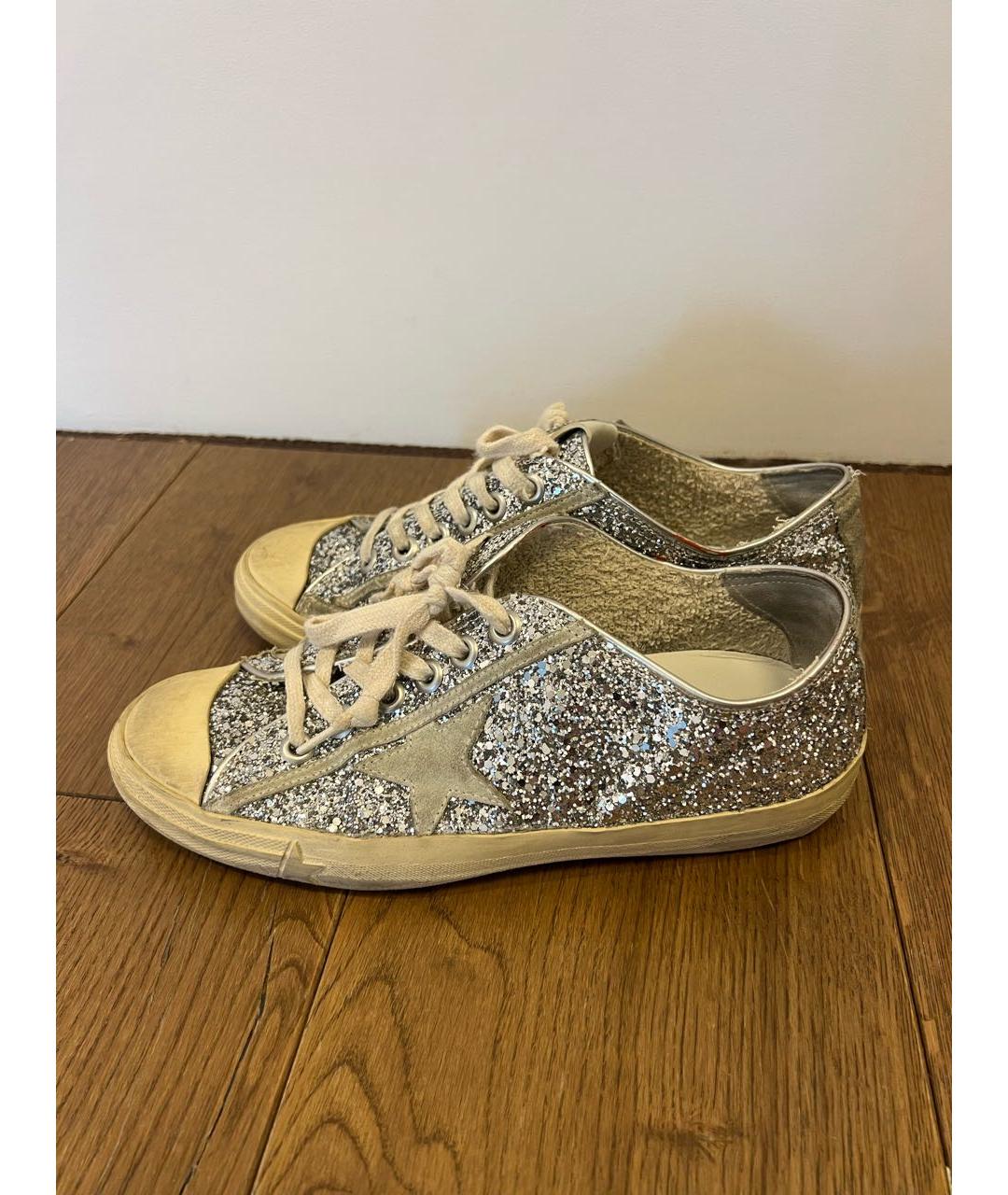 GOLDEN GOOSE DELUXE BRAND Серебряные кеды, фото 3