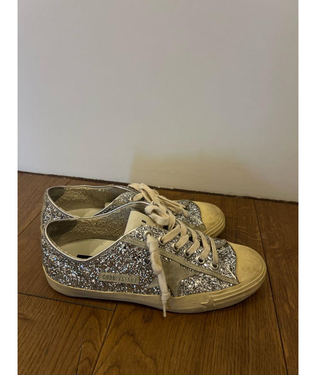 GOLDEN GOOSE DELUXE BRAND Серебряные кеды, фото 8